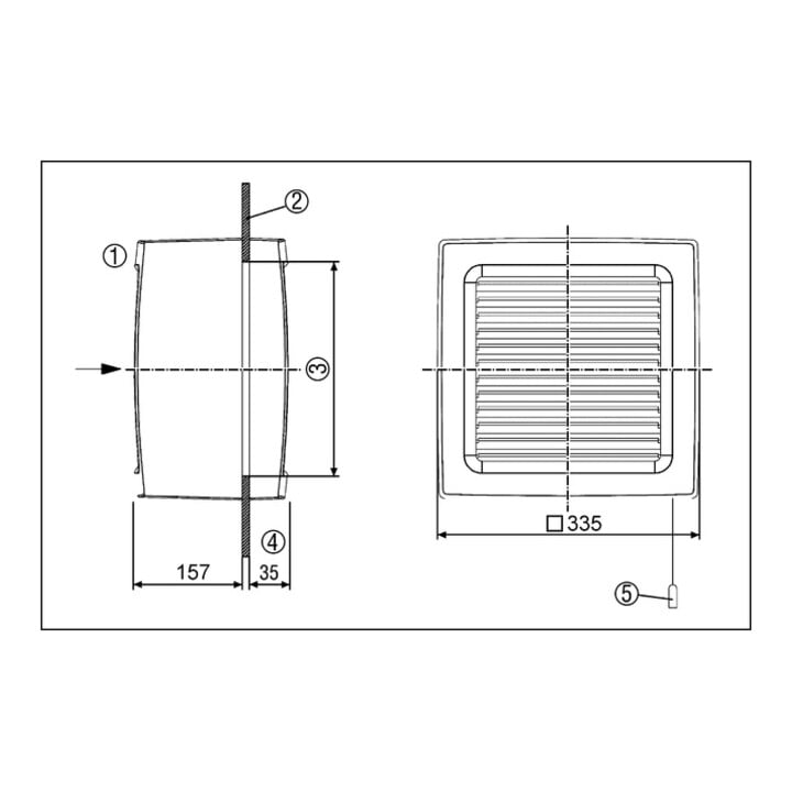 MAICO Ventilateur de fenêtre EVN 22 R 225 mm électrique