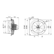 Maico Ventilator 1100cbm/h, 65Wm, IP55 EZQ 20/2 B-4