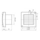 Maico Ventilator 19W,180cbm/h,IP34 ECA 120 K