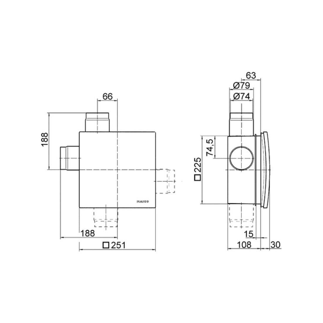 Maico Ventilator 31W,101cbm/h,IPX5 ER 100