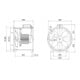 Maico Ventilator DZR 30/4 B 300 mm silber Stahlblech