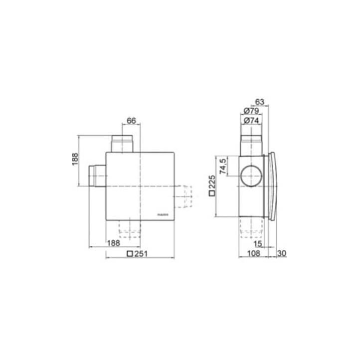 Maico Ventilator,Verzög.Schalter 21W,62cbm/h,IPX5 ER 60 VZ