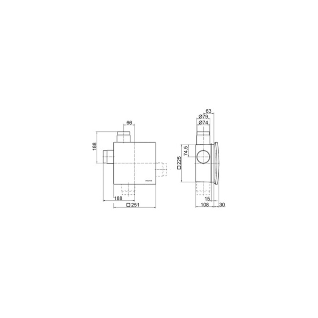 Maico Ventilator,Verzög.Schalter 21W,62cbm/h,IPX5 ER 60 VZ