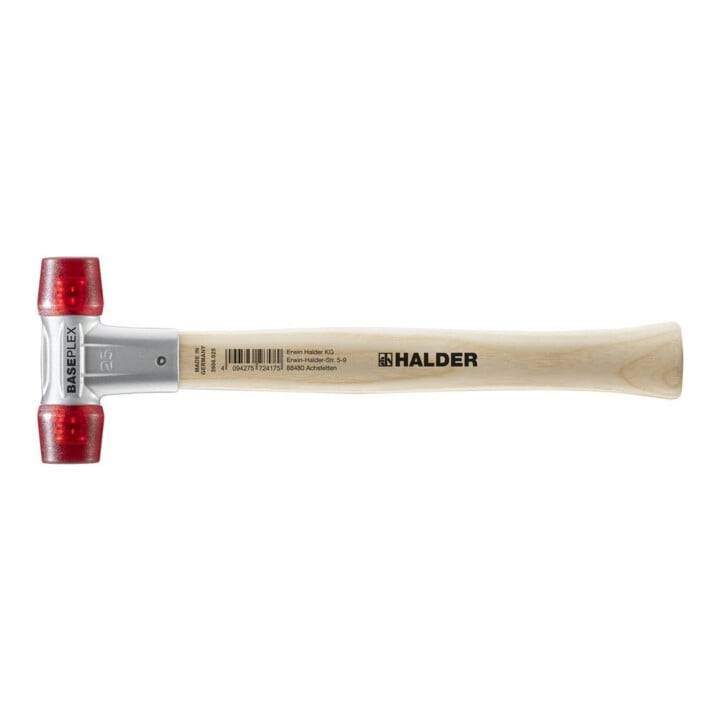 Maillet à frappe amortie BASEPLEX L. 270 mm D. tête 25 mm dur bois acétate de ce