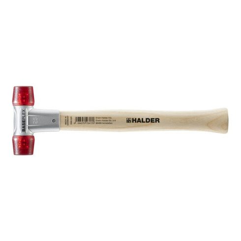 Marteau Halder à surface souple Baseplex EH-3906, insert en acétate de cellulose