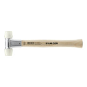 Maillet à frappe amortie BASEPLEX L. 270 mm D. tête 25 mm dur bois nylon blanc H-4