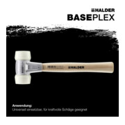 Marteau Halder Baseplex EH-3908, insert nylon-5