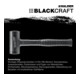 Maillet à frappe amortie BLACKCRAFT L. 300 mm D. tête 40 mm tube en acier antire-2