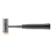 Marteau combiné Halder Ferroplex EH-3677, avec manche en tube d'acier, insert en nylon-4