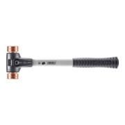 Maillet à frappe amortie SIMPLEX L. 300 mm D. tête 30 mm dur fibre de verre cuiv-5