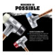 Maillet à frappe amortie SIMPLEX L. 330 mm D. tête 40 mm bois super plastique bl-2