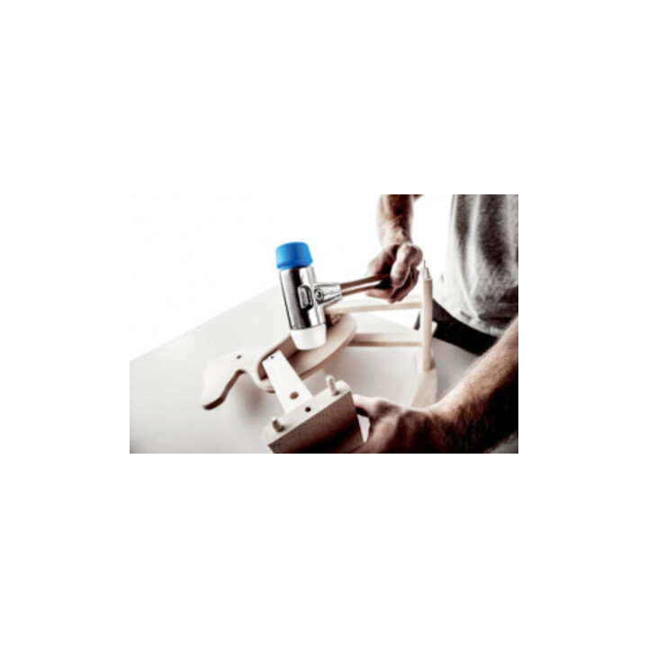Maillet à frappe amortie SIMPLEX L. 330 mm D. tête 40 mm bois super plastique bl