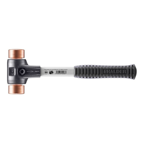 Maillet à frappe amortie SIMPLEX L. 330 mm D. tête 40 mm dur fibre de verre cuiv