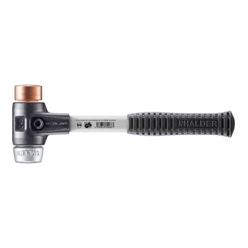 Maillet à frappe amortie SIMPLEX L. 330 mm D. tête 40 mm fibre de verre dur font