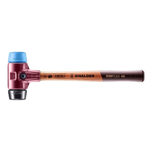 Maillet à frappe amortie SIMPLEX L. 330 mm D. tête 40 mm tendre/mi-dur bois TPE-