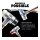 Maillet à frappe amortie SIMPLEX L. 350 mm D. tête 50 mm bois super plastique bl-4