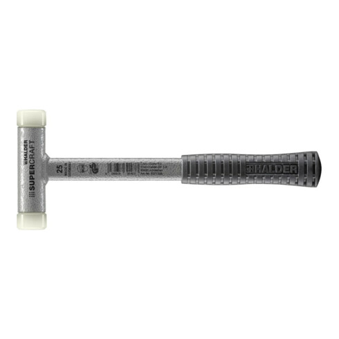 Marteau Halder Supercraft EH-3377 avec manche en tube d'acier, insert en nylon, sans recul