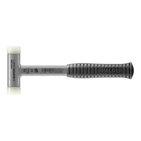 Marteau Halder Supercraft EH-3377 avec manche en tube d'acier, insert en nylon, sans recul