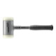 Maillet à frappe amortie SUPERCRAFT L. totale 335 mm D. tête 70 mm tube en acier-1