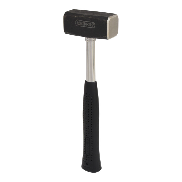 Maillet KS Tools avec manche en acier tubulaire et poignée en plastique, 1000g
