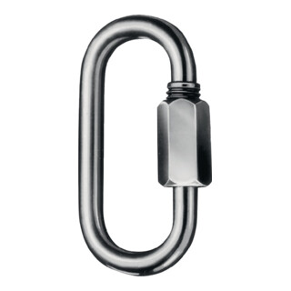 Maillon d'attache rapide taille 4 H. int. 33 mm l. d'ouv. 5,5 mm galvanisé