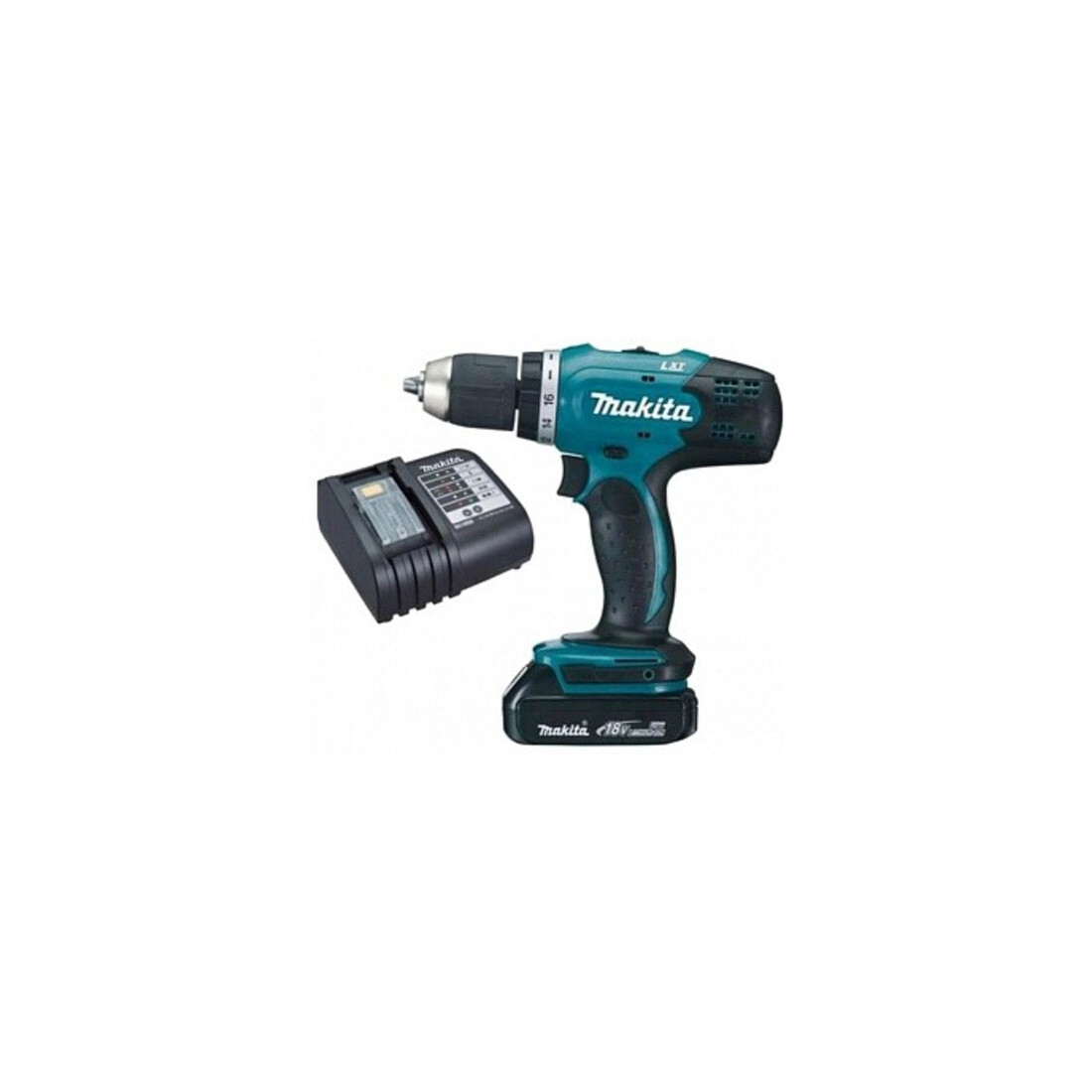 Makita 18V accuboor- en schroevendraaier met accu 1,5 Ah en lader DDF453SYX5