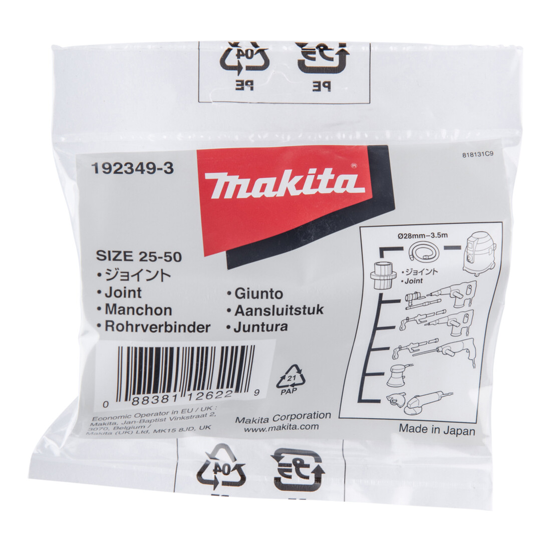 Makita ABSAUGADAPTER (192349-3)