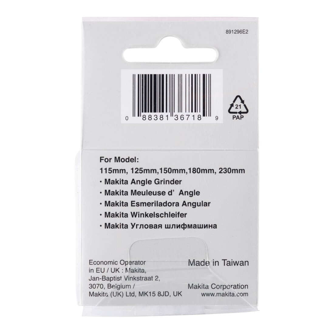 Makita Accessori di sistema EZYNUT M14 per WS 180/230mm (195354-9)