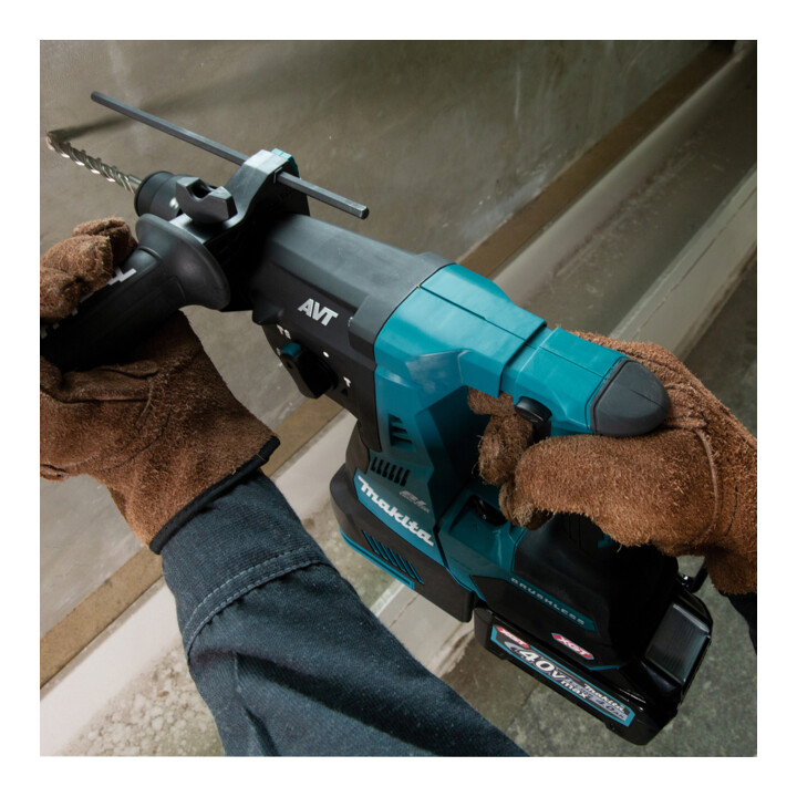 Makita accu combi hamer SDS+ 40V HR004GM201