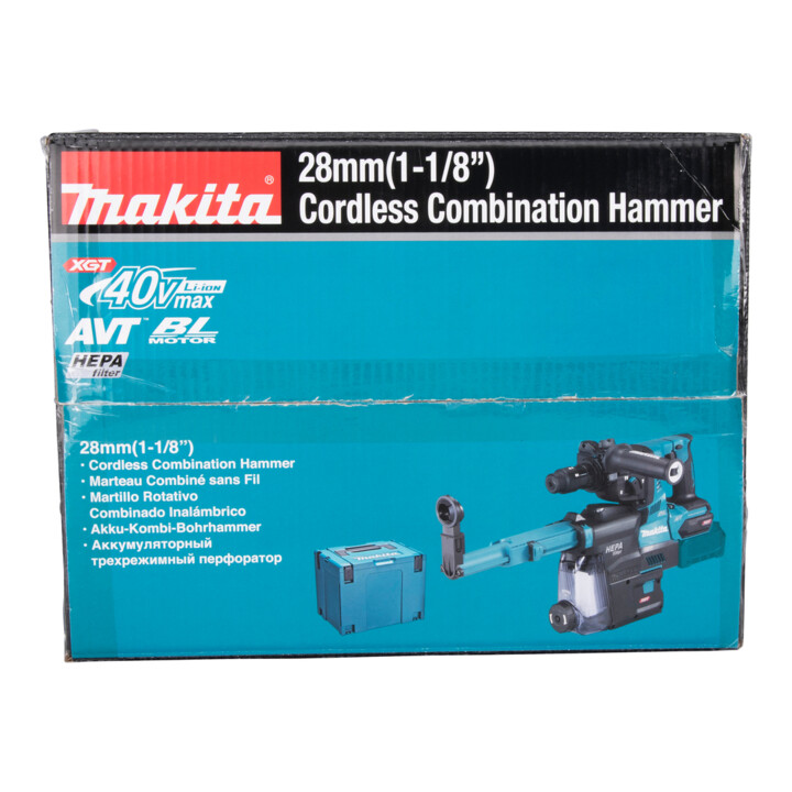 Makita accu combi hamer SDS+ 40V HR004GM202