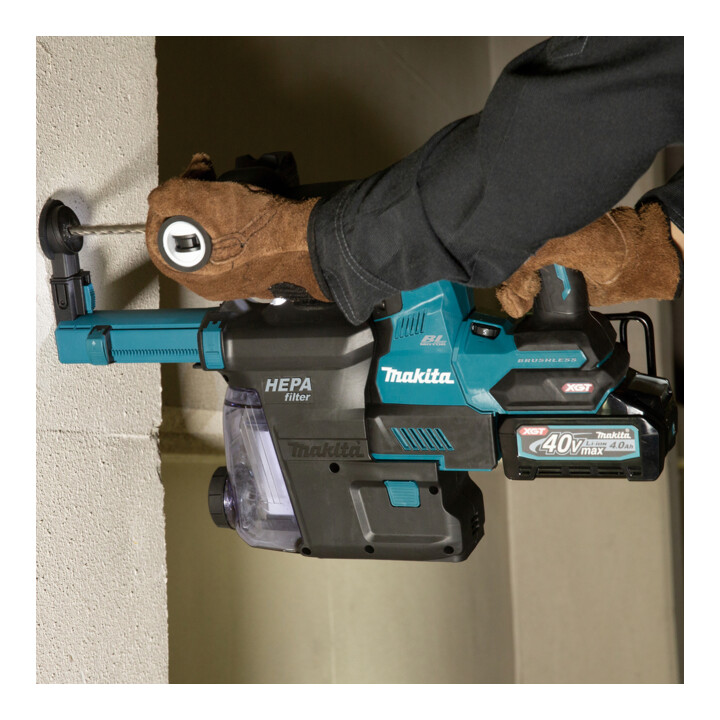 Makita accu combi hamer SDS+ 40V HR004GM202