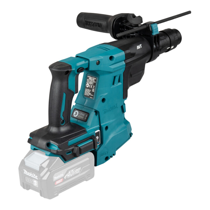 Makita Accu-combinatiehamer SDS-PLUS 40V max. snelwisselboorkop