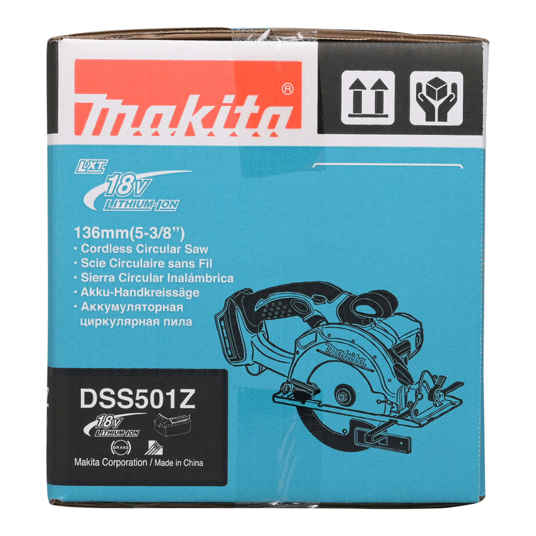 Makita accu handcirkelzaag 18 V DSS501Z soloversie