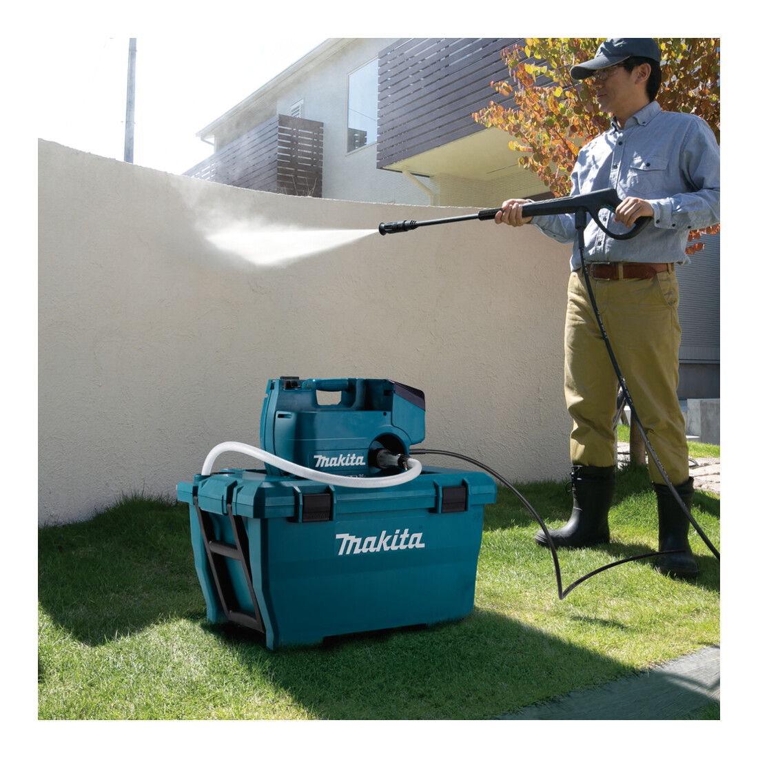 Makita accu hogedrukreiniger 2x18V DHW080ZK