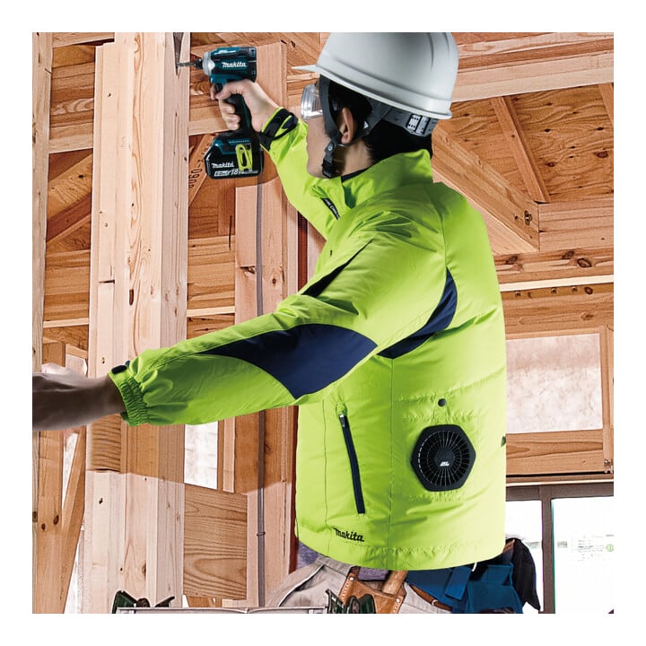 Makita accu klimaatjas, geel maat 2XL (DFJ212Z2XL)