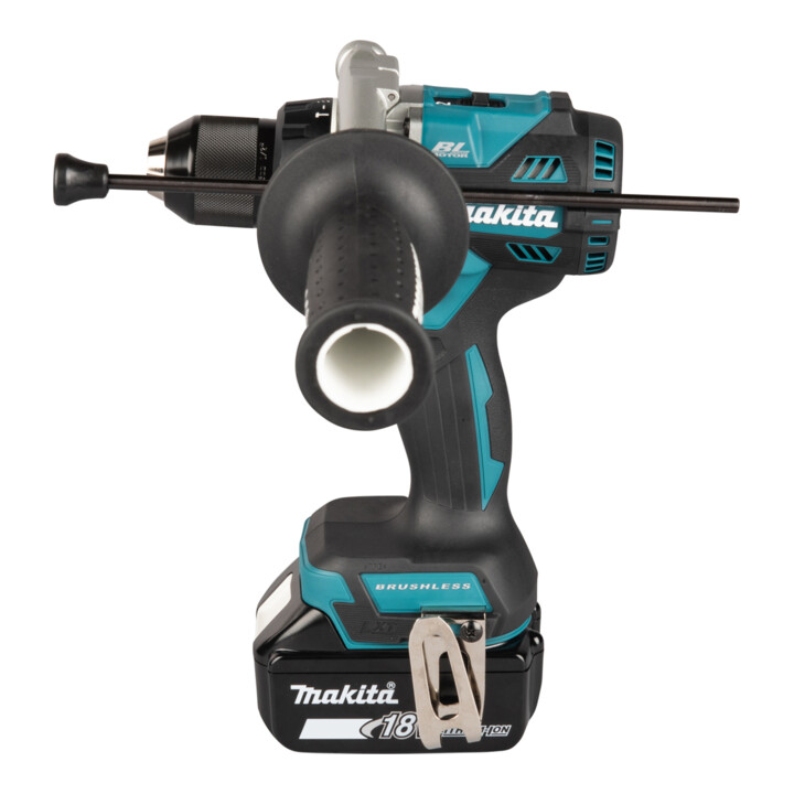 Makita Accu-klopboor-schroefmachine 18V 5,0 Ah 2 accu's oplader MAKPAC