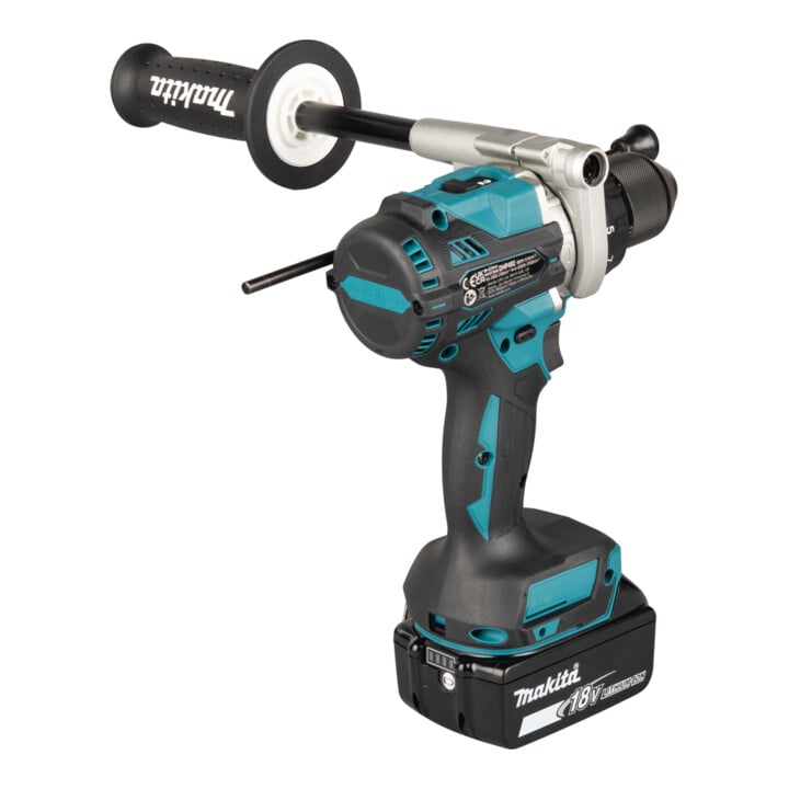 Makita Accu-klopboor-schroefmachine 18V 5,0 Ah 2 accu's oplader MAKPAC