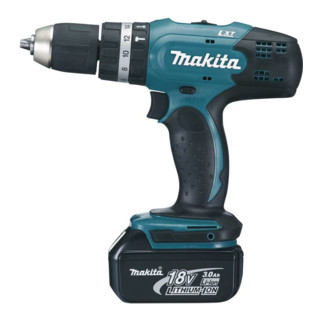 Makita accu klopboormachine DHP453RFE3 set met 3 oplaadbare accu's BL1830 3.0 Ah