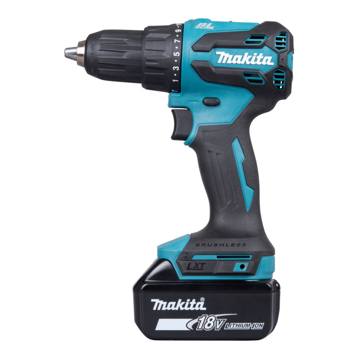 Makita Accu-klopboorschroefmachine 18V 3,0 Ah 2 accu's lader koffer accessoireset
