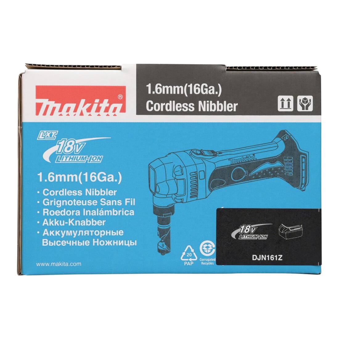 Makita accu knabbelschaar DJN161Z soloversie