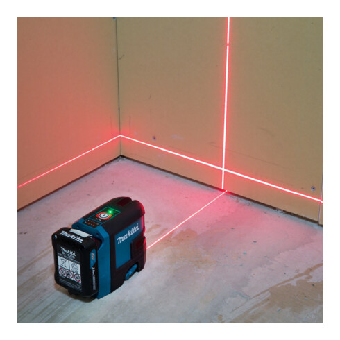 Makita accu kruislijnlaser SK105DZ rood
