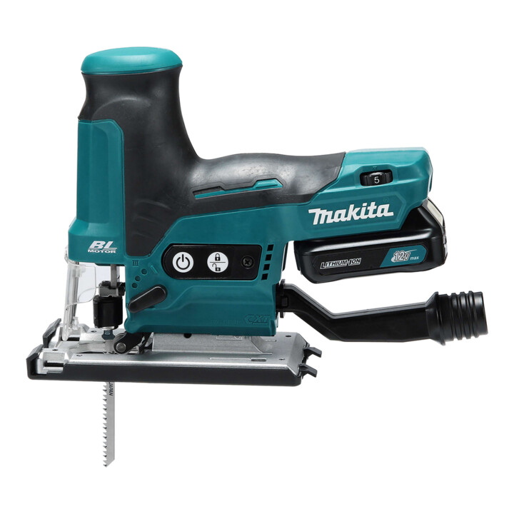 Makita accu-pendeldecoupeerzaag 10,8 V / 4,0 Ah, 2 accu + lader in MAKPAC JV102DSMJ