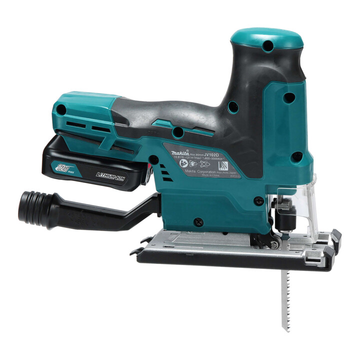 Makita accu-pendeldecoupeerzaag 10,8 V / 4,0 Ah, 2 accu + lader in MAKPAC JV102DSMJ