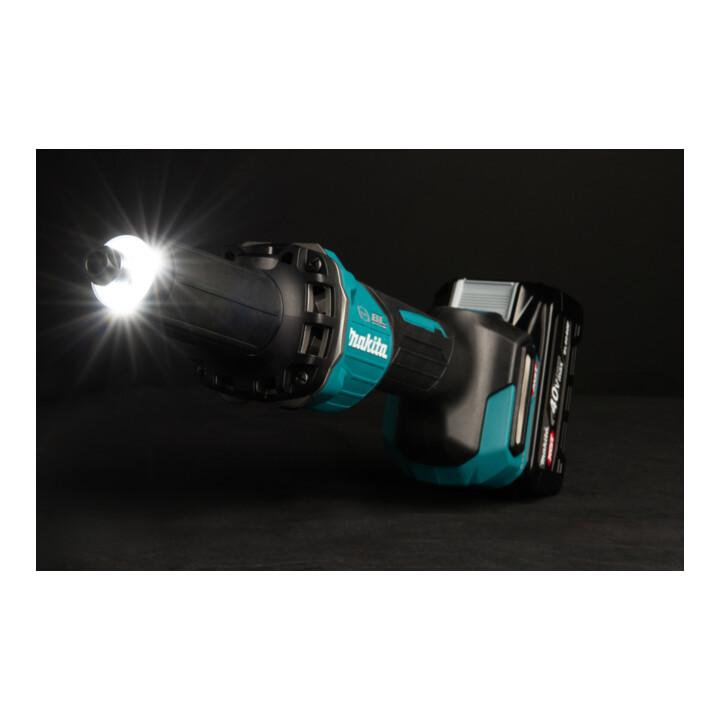 Makita Accu-rechtbandschuurmachine 40V max. met schuifschakelaar