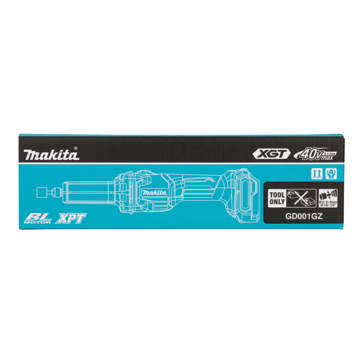 Makita Accu-rechtbandschuurmachine 40V max. met schuifschakelaar