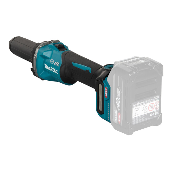 Makita Accu-rechtbandschuurmachine 40V max. met schuifschakelaar
