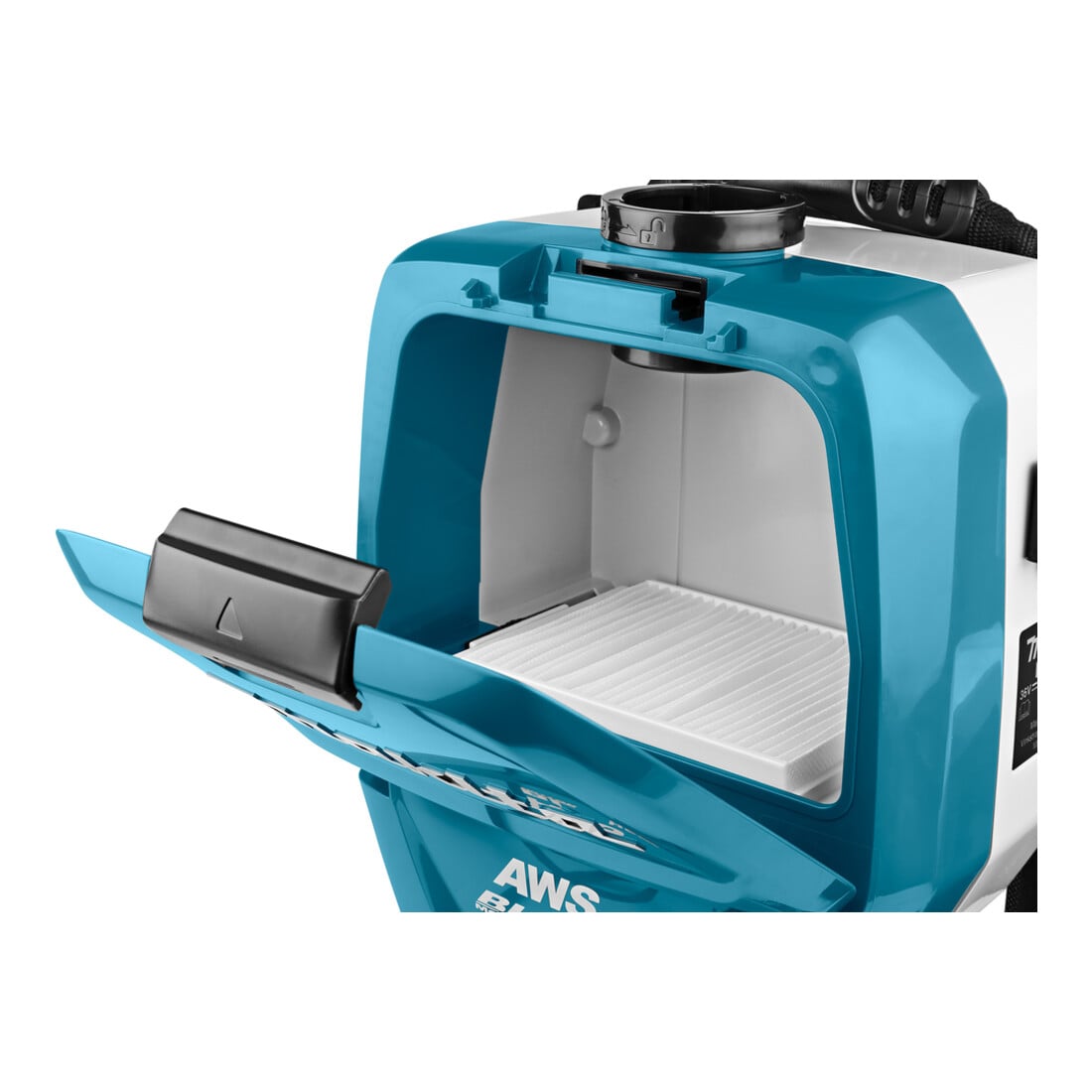 Makita accu rugstofzuiger 2x18V DVC265ZXU