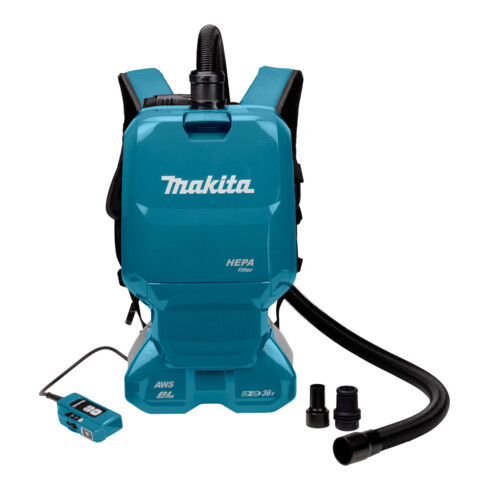 Makita accu rugstofzuiger 2x18V DVC665ZU