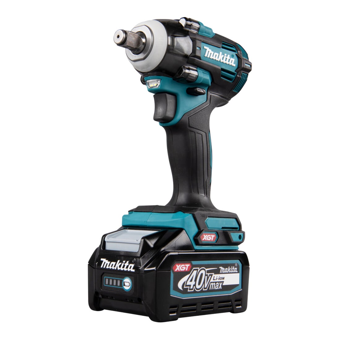 Makita accu-slagmoersleutel 40 V max. / 2,5 Ah, 2 accu + lader in MAKPAC TW004GD201