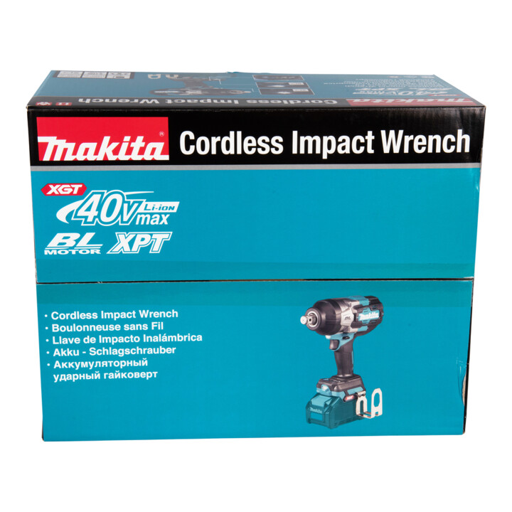 Makita accu-slagmoersleutel 40 V max. / 4.0 Ah, 2 accu + lader in MAKPAC TW001GM201